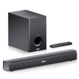 Mivi Fort Hip-Hop 1000 180 Watts Home Theatre Soundbar [New Launch], 2.1 Channel, 2 in-Build Speakers and 1 External Subwoofer, Multiple EQ & Input Modes, BT v5.3, Made in India Sound bar