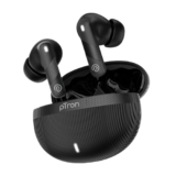 pTron Bassbuds Fury in-Ear TWS Earbuds with 13mm Drivers, 50Hrs Playtime, AI-ENC Clear Calls, Bluetooth V5.4 Wireless Headphones, Voice Assistant, Type C Charging & IPX5 Water Resistant (Black)