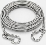 10 Meter Stainless Steel Clothesline Rope with Carabiner Hooks | Heavy-Duty Rust-Resistant Cloth Drying Wire | Strong Hanging Dori for Balcony, Bathroom, Terrace, Indoor & Outdoor Use