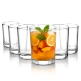 Cello Liberty Glass Tumbler Set of 6, 210ml Each | Dishwasher Safe | Comfortable Grip & Stackable | Perfect Glasses For Drinking Water, Juice, Cocktail, Mocktail, Cold Drinks | For Daily Use & Gifting