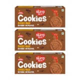 Slurrp Farm No Maida No Refined Sugar Choco Ragi Cookies | Healthy Cookies Made With Multigrain | Perfect for tiffins, travel or snack time | Pack of 3 x 80g