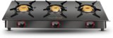 Greenchef Ebony Glass Manual Gas Stove(3 Burners)