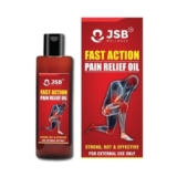 JSB Joint Pain Oil For Fast Action Relief – For Knee, Back, Neck Pain – 100ML – Remains Hot Upto 10Hrs – Swelling & Joint Inflammation Relief – Ayurvedic Herbal Oil – Muscle Relief – 100% Natural