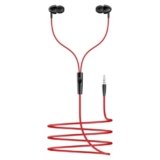 boAt Bassheads 211 Wired Earphones with 10mm Drivers, Signature Sound, in-Line Microphone, 3.5mm Jack, Voice Assistant & 120cm Cables (Raging Black)