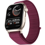 Fire-Boltt Ninja X Ring AMOLED Smart Watch 1.96″ Super AMOLED Display Bluetooth Calling, Voice Assistant, SpO2 & Heart Rate, 120+ Sports Modes, IP67 Waterproof Smartwatch for Men & Women – Wine