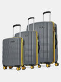 ARISTOCRAT Comet Set of 3 Trolley 56, 66, & 76cm, Small+Medium+Large Hard Luggage, 8-Wheel Cabin & Check-in Set 8 Wheels – 30 inch