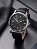 French Connection Men’s Round Black Dial Analog Watch Analog Watch  – For Men