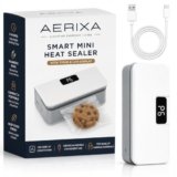 AERIXA Mini Heat Sealer for Bags, 6 Modes, LED Timer, USB Rechargeable