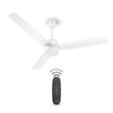 Havells FAB BLDC Ceiling Fan 1200mm, 380 RPM, Savings upto 65%, Reverse Rotation, 4 Modes (Boost, Sleep, Breeze, Mop), Low Wattage 30W, Low Noise, Air Flow:225 CMM, 3 Year Warranty, Elegant White