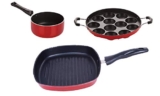 Nirlon Non Stick PFOA Free Gas Compatible Cookware Utensil Item Set of 3 Pieces (SP(M)_AP12_GP24)