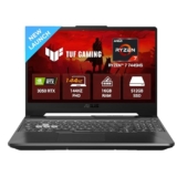 ASUS TUF A15 (2025), AMD Ryzen 7 7445HS,RTX 3050-4GB,75W TGP,16GB DDR5(Upgradeable Upto 64GB) 512GB SSD,FHD,15.6″,144Hz,RGB Keyboard,Windows 11,Graphite Black,2.3 Kg FA506NCG-HN199W, Gaming Laptop