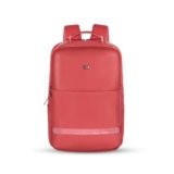 Gear Elevate Faux Leather 20L Water Resistant Anti-Theft 4 Compartment Backpack/Laptop Bag/Office Bag With Raincover For Men/Women (Pink)