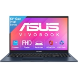 ASUS Vivobook 15, Intel Core i3 13th Gen 1315U, 12GB RAM, 512GB SSD, FHD 15.6″, Windows 11, Office Home 2024, Quiet Blue, 1.7Kg, X1504VA-BQ332WS, Intel UHD iGPU, M365 Basic (1Year)*, 42Whrs Laptop
