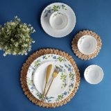 Cello Opalware Dazzle Series Moon Rose Dinner Set, 18 Pieces | Opal Glass Crockery for 6 | Bone Ash-Free | Lightweight, Elegant White Plate & Bowl Set |Opal Glass Dinner Set for Daily Use & Gifting