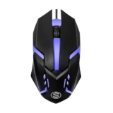Salpido M27 Wired USB Optical Gaming Mouse, 1000 DPI Precision | Ergonomic Gaming Design with LED Light, 3 Buttons, Plug & Play, 1.1m Cable, Lightweight USB mouse for PC, Laptop, Mac & Windows (Black)