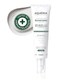 Aqueria Oil Control Brightening Gel Multi-Active French Sunscreen SPF 50 PA++++ | In-Vitro Tested | 2% Niacinamide & Hyaluronic Acid | Modern UV Filters | Broad Spectrum UVA/UVB & Blue Light Protection | Lightweight, Non-Greasy, No White Cast | Suitable for Daily Use | For Oily, Acne-Prone & Combination Skin | 50g