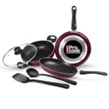 Milton Pro Cook Induction Cookware & Gas Stove Friendly Kitchen Jewel Set | 5 Pc Non-Stick Cookware Set | Kadhai with Lid, Fry Pan, Tawa, Laddle & Spatula | Durable 5-Layer Non Stick Coating | Peach