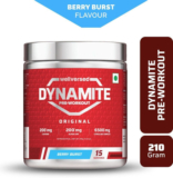 Wellversed Dynamite Pre-Workout (210g, 15 Servings) | Unleash Explosive Energy Pre Workout(210 g, Berry Burst)