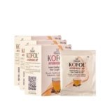 Kofol Ayurvedic Sip | Instant Sugar-Free Kadha for Cough, Cold & Sore Throat | Natural Immunity Booster Kadha with Ayurvedic Herbs | Tasty Hot Sip for Seasonal Flu Relief – 10 Sachets (Pack of 3)
