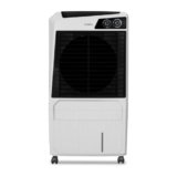 Hindware Smart Appliances Calisto 105L | Desert Air Cooler with Woodwool Pads, Inverter Compatible, Castor wheels and motorized air flow control & High Air Delivery (White & Black)