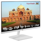 ViewSonic VA2432-H-W 24-inch (60.96 cm) Full HD1080p IPS Monitor |100 Hz |1ms | AMD Free Sync | Slim | Bezel Less | Low Blue Light |Flicker-Free| Tilt | sRGB 104% | HDMI, VGA, Audio Out | White