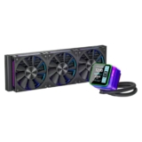 Ant Esports Glacius 360 AIO Liquid Cooler|2.8″ LCD Display|Intel LGA1851, AMD AM5|High-Performance FAN 2000 RPM, 86 CFM, 3.54 mmH2O of Static Pressure|Magnetic Temperature Monitoring Display