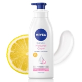 NIVEA Body Lotion Natural Glow,Cell Repair With Uva/Uvb Filters And Spf 15|50X Vitamin C For Even Skin Tone|Light Moisturising, Non-Greasy Formula With Cooling Sensation|Glowing Skin For Unisex|400 Ml