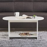 Home Centre | Helios Reynan Coffee Table | Center Table for Living Room | Engineered Wood | White | 1 Year Warranty