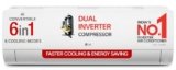 LG 1 Ton 5 Star DUAL Inverter Split AC (Copper, AI Convertible 6-in-1 with VIRAAT Mode, Faster Cooling & Energy Saving, 4 Way Swing, HD Filter with AntiVirus Protection, US-Q14YNZE, White)