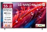 LG 139 cms (55 inches) NU87 AI Series Nano 4K Ultra HD (3840 x 2160) Smart webOS LED TV 55NU870BPLA 2026