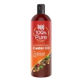 Bajaj 100% Pure Castor Oil 200ml, Pure Hair Oil, Natural Cold-Pressed Castor Oil, No Silicones, Paraben Free, Lead Free