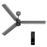 LUKER Aero Zen 1200mm BLDC Ceiling Fan with Remote Control | BEE 5 Star Rated, 65% Energy Saving for Living Room, Low Noise, High Air Delivery, LED Indicator, Warm Grey Matt Finish, 3 Year Warranty