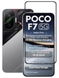 MoCoTech HD+ Edge-to-Edge Tempered Glass for Poco F7 5G – Full Screen Protector Guard, 9H, Anti-Scratch, Case Friendly, Ultra Clear with Easy Installation Kit