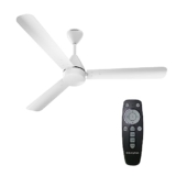 Crompton Energion Hyperjet 1200mm BLDC Ceiling Fan | Point Anywhere Remote Control | BEE 5 Star Rated Energy Efficient | Superior Air Delivery | Anti-Rust | 2 Year Manufacturer Warranty | Opal White