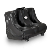 Lifelong Foot Massager Machine for Pain Relief | Electric Foot Massager with Digital Display | Feet Massager for Blood Circulation | Foot Pain Relief with Soothing Heat | Removable Cover | Black