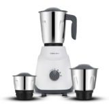 Bajaj Ninja Series Contempo Mixer Grinder 500W|3 Stainless Steel Mixer Jar|DuraCut® Blades|Mixie For Kitchen with 2-in-1 function blade| Pulse Mode| 2-Yr Warranty by Bajaj 【Grey】