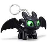 SIVENZA Dragon Keychain Toy with Moving Wings and Light, On Off Switch, Black Color (Night Fury)