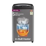 Godrej 7.5 Kg 5 Star, AI Powered, Inbuilt Heater, Fills Tub At ~0 Water Pressure, Fully Automatic Top Load Washing Machine (WTEON ALP 75 5.0 FDAG GPGR, Graphite Grey)