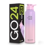 Go24 pexpo Stainless Steel Water Bottle Craft Pink-Purple Ombre 950ml