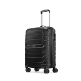 Aristocrat Liberty Cabin (Carry-On) Trolley Bag, 58Cm | Combination Lock | 8 Wheels | 3 Years International Warranty | Jet Black