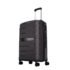 Aristocrat Airpro 8-Wheel Cabin Size Hard Case Trolley Bag, Jet Black