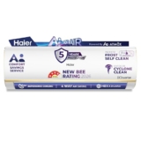 Haier 1 Ton 5 Star Wi-Fi HEXA Inverter Smart Split AC (AI Cooling, Energy Saving & Self-Clean, 7 in 1 Convertible, Copper, 4-way Swing, Cools in 10 Sec at 60°C, 2026 Model, White)-HSA14KU-GAI5NB-I