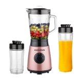 Morphy Richards Blendexpert 400 W Powerful Copper Motor, 25000 Rpm, 2 Smoothie Jars With Flip Lid Top, Stainless Steel Body, Rose Gold, 400 Watt