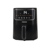SINGER Electric Airfrio Air Fryer 1350W | 4.4L Basket | 100% Oil-Free Cooking | Digital Display | 10-in-1 Functions | 360° High-Speed Air Circulation | ISI Certified | 2 Years Warranty