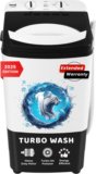 InnoQ 8.5 kg | Turbo Wash | Magic Filter | Lint Filter |Bubble Booster | 2025 Edition Washer only Black(85-WASH-WB)