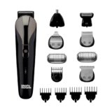 Morphy Richards Kingsman Pro 12-In-1 Grooming Kit For Men| Rechargeable All In One Men Trimmer|5 Face Nose Ear Hair Blades| Nose&Ear Trimmers| Private Part Shaving Body GroomersI2-Yr Warranty,Black