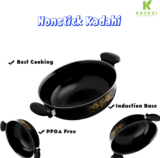 Kashvi Premium Kadhai Kadhai 26 cm diameter 3.5 L capacity(Cast Iron, Non-stick, Induction Bottom)