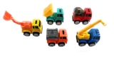 KRIREEN Mini Set of 5 Engineering Construction Pull Back Vehicles Truck Toys for Kids (Multicolor, Pack of: 1)
