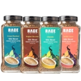 Rage Coffee Silk Blend Instant Coffee Combo Pack of 4 | Classic, Belgian Chocolate, Creamy Hazelnut & Vanilla Velvet | Premium Bold & Smooth Flavors | 120g Each Jar | 100% Arabica | Hot & Cold Brew – 480g