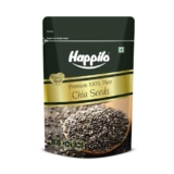 Happilo Premium Raw Chia Seeds 250g (Pack of 1) | Seeds for Eating | Healthy Snacks | Seeds for Weight Management | Nutrient-Rich Superfood, Rich in Omega-3 Fatty Acids, Fiber, Protein
